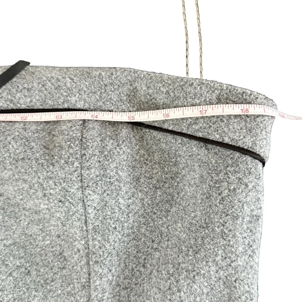 Strapless Crop Top Women Sz XL Gray Side Zip Gabardine Style‎ Bustier Cocktail
